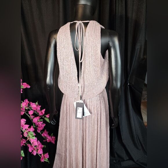 NWT Halston Adler Shimmer Jersey Gown SZ 4 - Picture 13 of 16